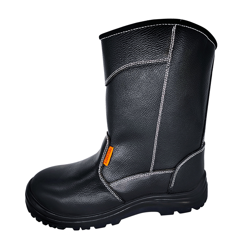 SS360 উচ্চ পরিধান-প্রতিরোধী ফুল-শস্য চামড়া প্রতিরক্ষামূলক জুতা